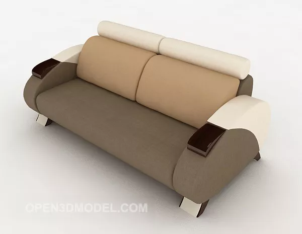 Home-pleasing Double Sofa 3d model Home-pleasing Double Sofa 3d model