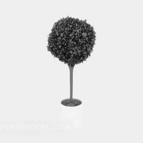 Home Potted Plant Hedge 3d model