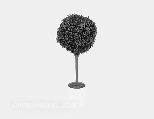 Outdoor Hedge Plant Duck Shape 3d model