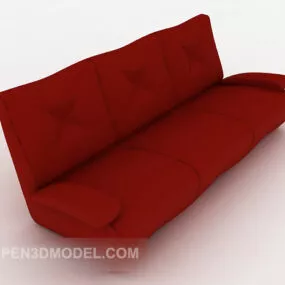 Home Red Multiplayer Sofa 3d model