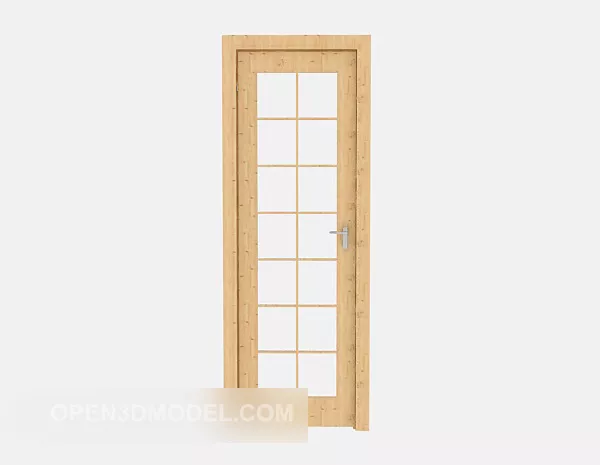 Home Simple Bathroom Door 3d model Home Simple Bathroom Door 3d model