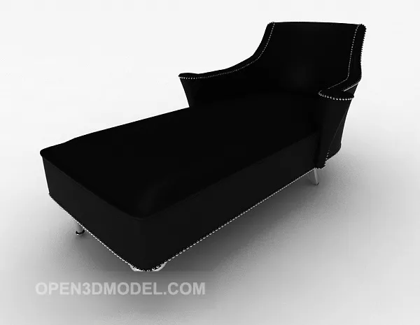 Home Simple Black Sofa Lounge Chair 3d model Home Simple Black Sofa Lounge Chair 3d model
