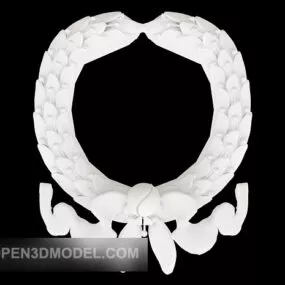 Home Decor Ornament Plaster Component 3d model