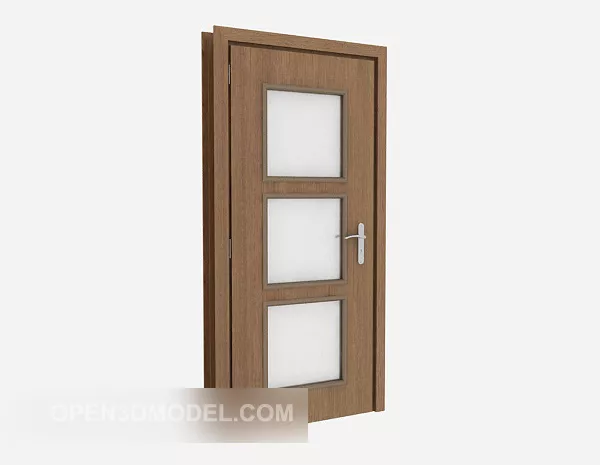 Home Simple Door Wooden 3d model Home Simple Door Wooden 3d model