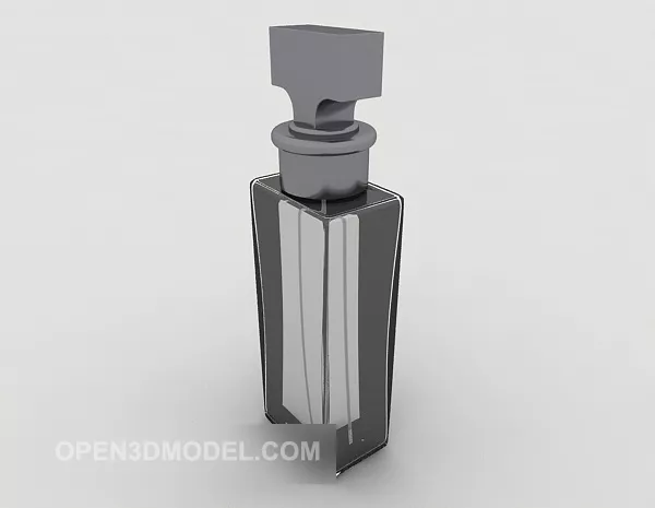 Cosmetic Bottle On Tray 3d model