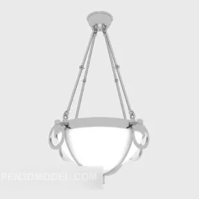 Home Simple Living Room Chandelier 3d model