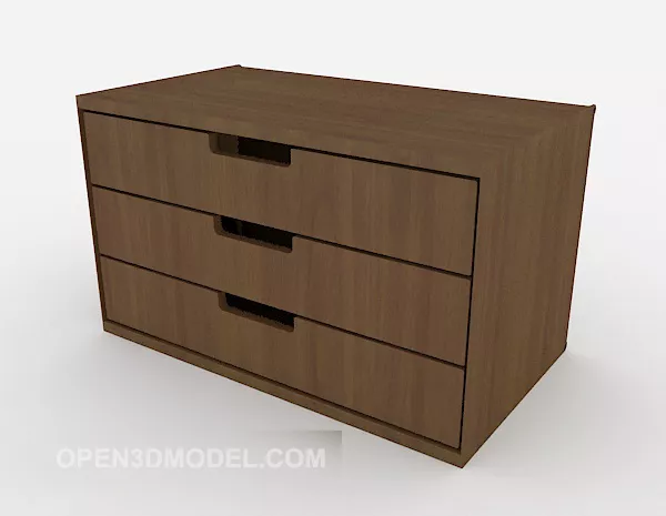 Home Simple Side Cabinet 3d model Home Simple Side Cabinet 3d model
