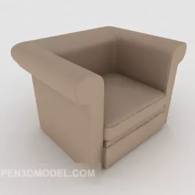 Home Simple Single Sofa 3d model