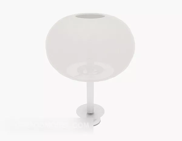 Home Simple Wall Lamp White 3d model Home Simple Wall Lamp White 3d model