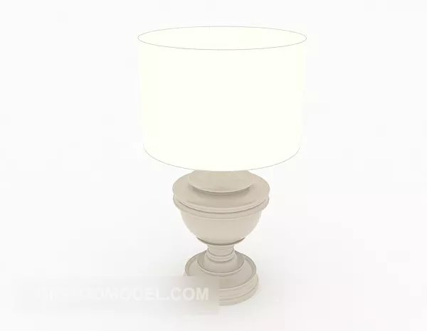Home Simple Warm Yellow Table Lamp 3d model Home Simple Warm Yellow Table Lamp 3d model