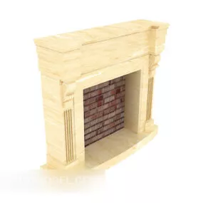 Home Small Fireplace 3d model