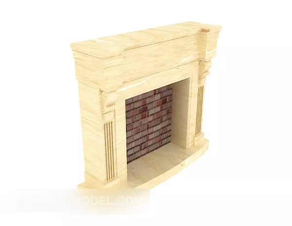 Home Small Fireplace 3d model Home Small Fireplace 3d model