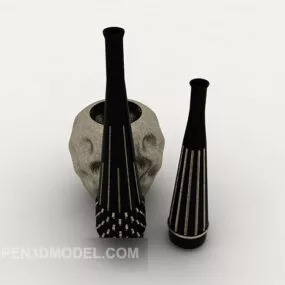 Home Small Vase Pieces Set-up 3d model