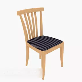Home Solid Wood Chair 3d model