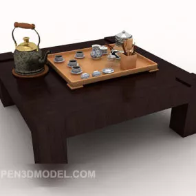 Home Solid Wood Coffee Table 3d model