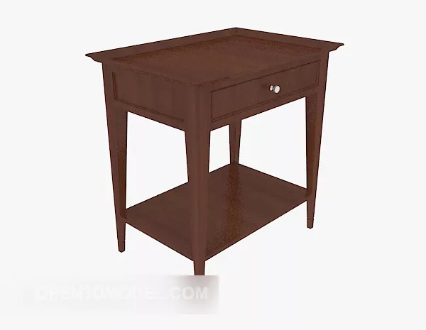 Home Solid Wood Side Cabinet 3d model Home Solid Wood Side Cabinet 3d model