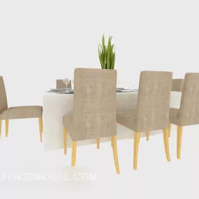 Home Table Table Chair 3d model