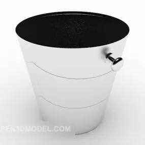 Home Tool Steel Bucket 3d model