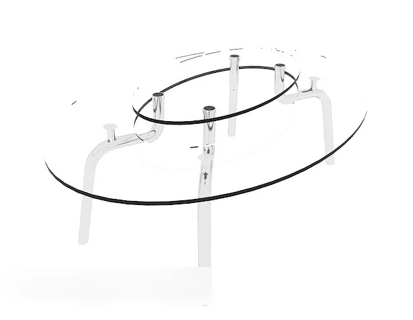 Home Transparent Glass Coffee Table 3d model Home Transparent Glass Coffee Table 3d model