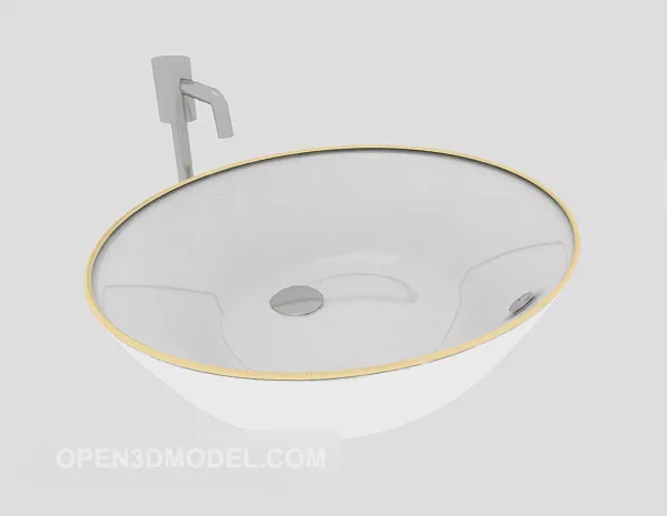 Stone Washbasin Sanitary 3d model