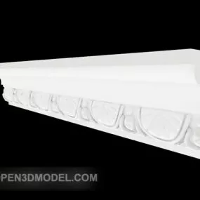 Home White Plaster Line 3d model