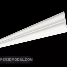 Home Molding White Simple Corner 3d model
