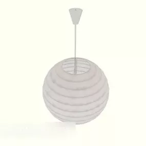 Home White Spherical Chandelier 3d model