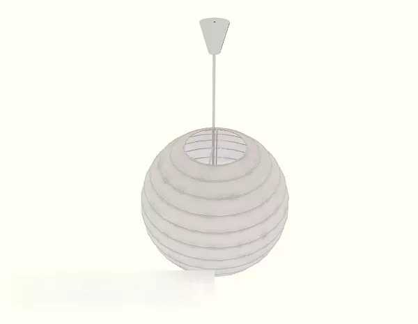 Home White Spherical Chandelier 3d model Home White Spherical Chandelier 3d model