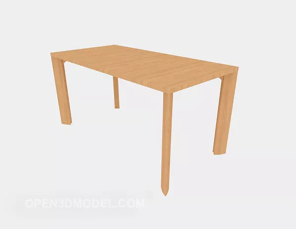 Home Rectangular Wooden Coffee Table 3d model Home Rectangular Wooden Coffee Table 3d model