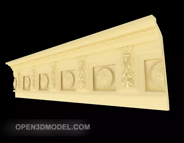 Home Yellow Component Plaster Decor 3d model Home Yellow Component Plaster Decor 3d model