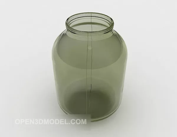 Set Wine Bottles Glass 3d model