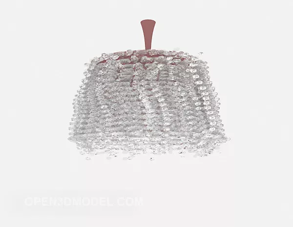 Honeycomb Crystal Chandelier 3d model Honeycomb Crystal Chandelier 3d model
