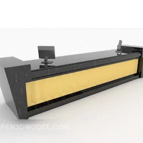 Hotel Reception Table 3d model