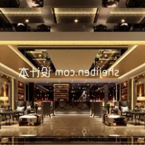 Hotel Design Luxury Space 3d model