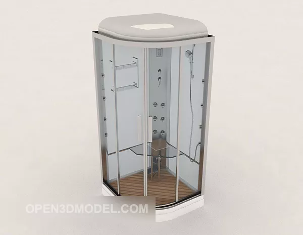 Hotel Suite Bathroom Glass Material 3d model Hotel Suite Bathroom Glass Material 3d model