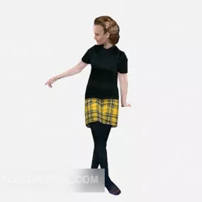 Housewives Girl Character 3d model