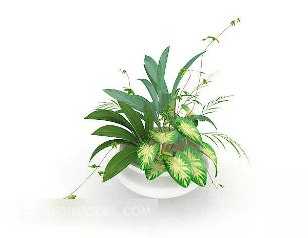 Ikea Potted Plant 3d model Ikea Potted Plant 3d model