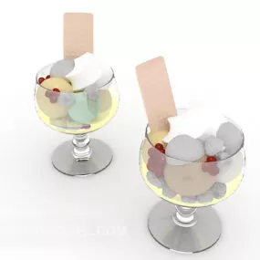 Ice Cream Glasses 3d model