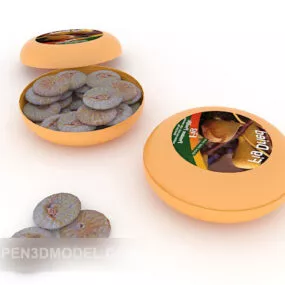 Imported Fruit Cake 3d model