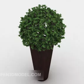 Office Indoor Bonsai Decor 3d model