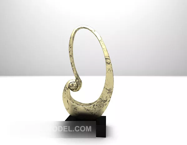 Table Decor Abstract Circles Sculpture 3d model Table Decor Abstract Circles Sculpture 3d model