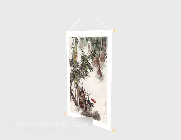 Indoor Hanging Painting 3d model Indoor Hanging Painting 3d model