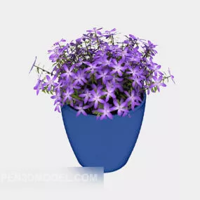 Indoor Potted Bonsai Flower 3d model