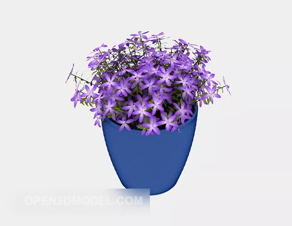 Indoor Potted Lilies Flower 3d model