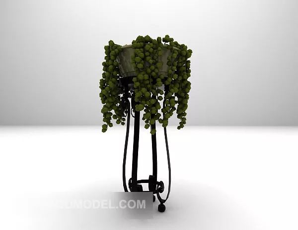Indoor Potted Plants Iron Stand 3d model Indoor Potted Plants Iron Stand 3d model