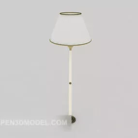 Indoor Floor Lamp White Shade 3d model