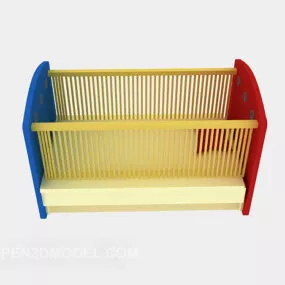 Infant Cradle Colorful Style 3d model