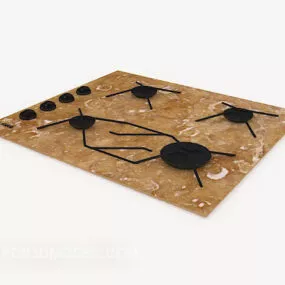 Integrated Cook-top For Kitchen 3d model