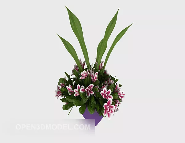 Gift Box And Bow 3d model
