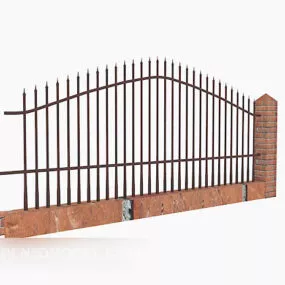 Building Iron Fence 3d model